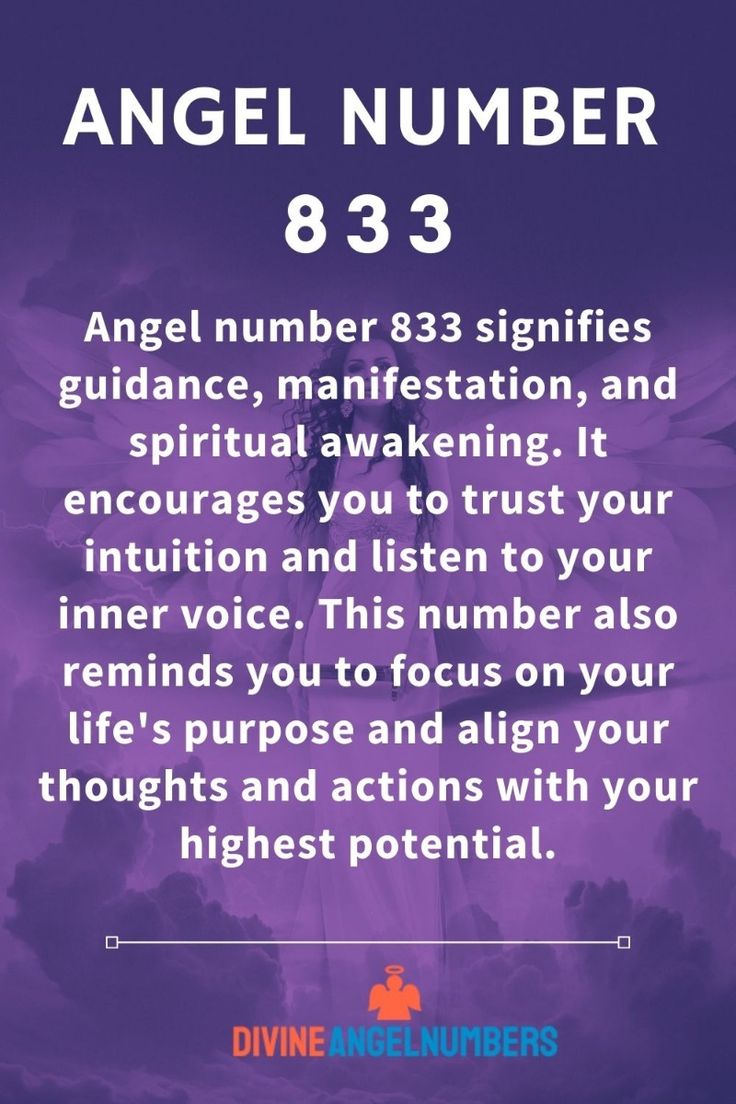 Angel number 833 appearing? See what does 833 mean in angel numbers for your personal growth.