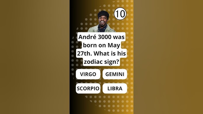 Find the andre 3000 zodiac sign easily here: Learn more about his personality through the stars.