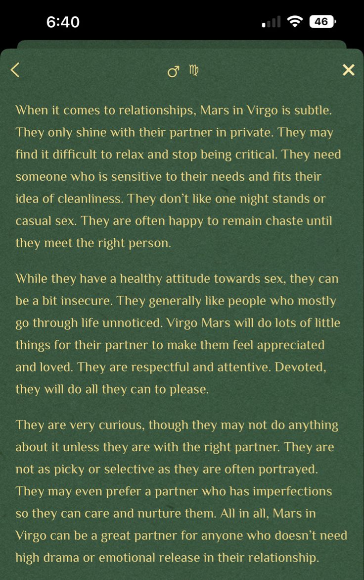 Mars in Virgo Man: Secrets of His Personality, Love Style & Hidden Struggles