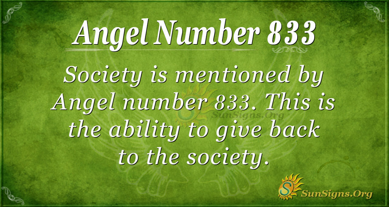 Angel number 833 appearing? See what does 833 mean in angel numbers for your personal growth.
