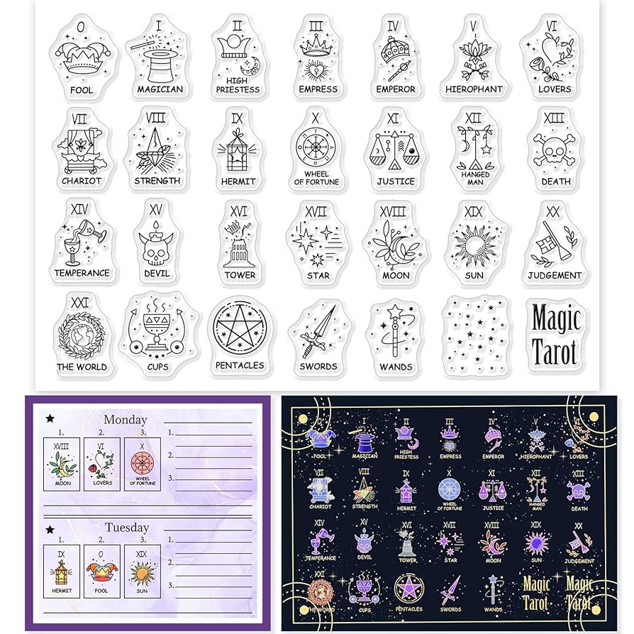 Why get a tarot card stamp? Make your tarot readings more fun!