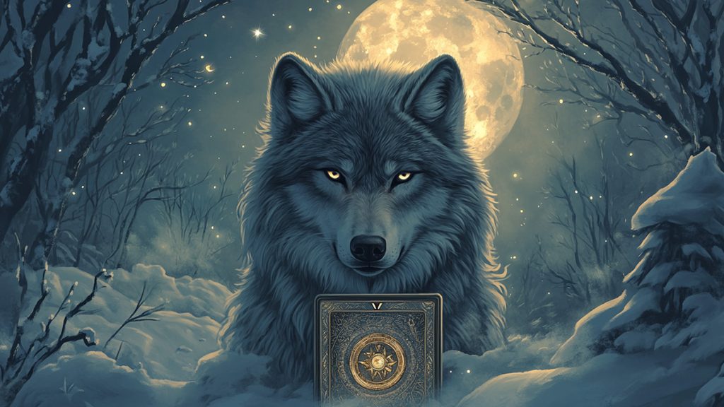 How to use a tarot card featuring a howling wolf in readings? Learn its interpretations for your practice.
