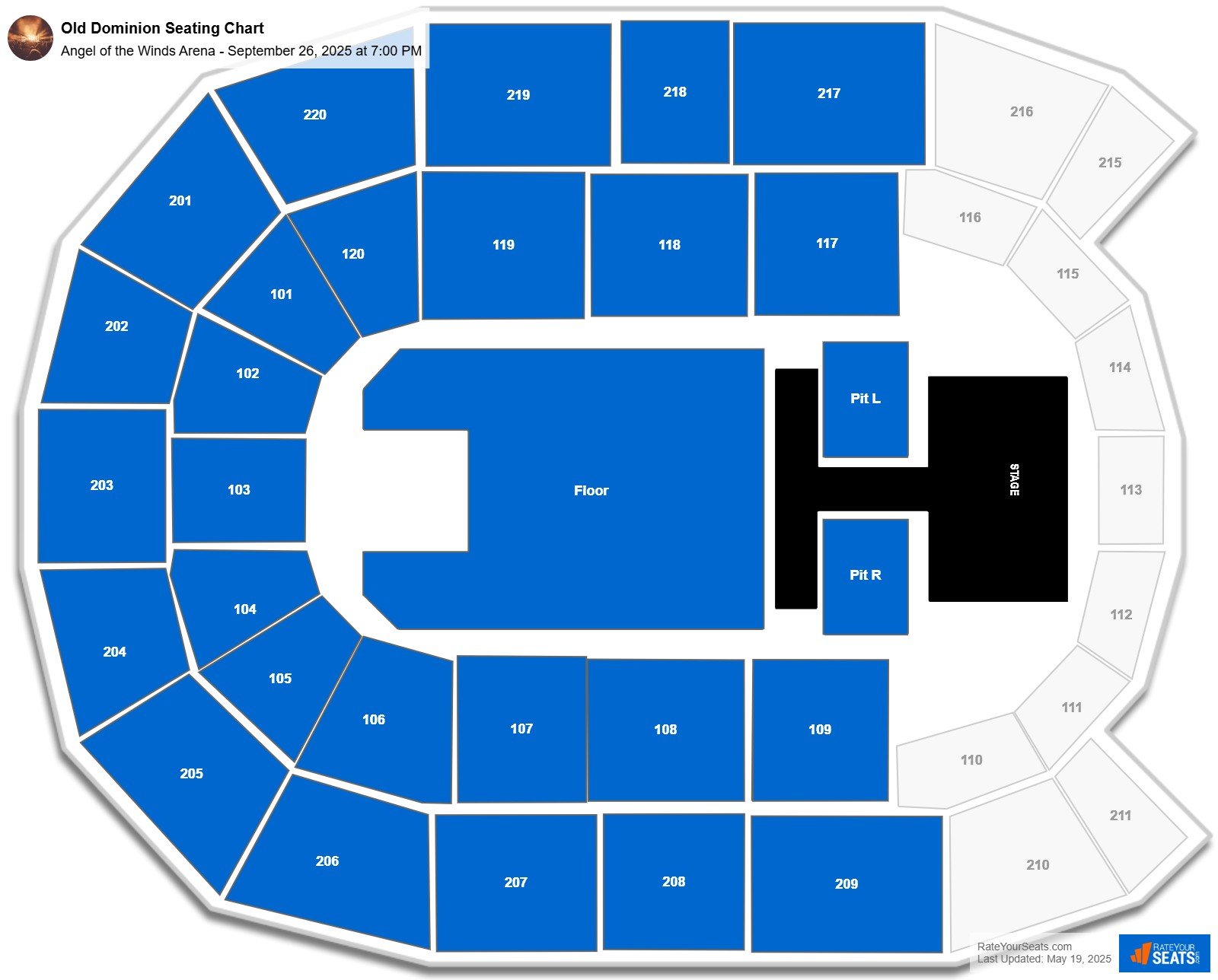 Where to see angel of the winds arena seating chart with seat numbers quickly and easily