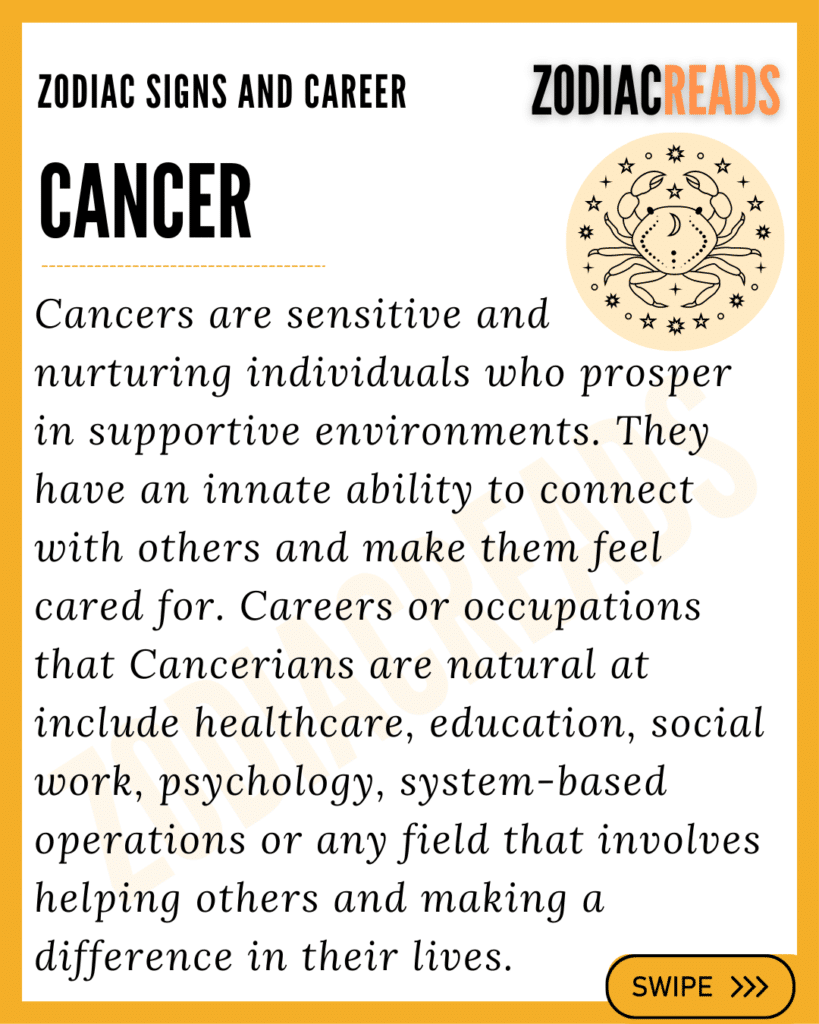 MC Cancer astrology and your career choices: (Which jobs align best with this astrological signature?)